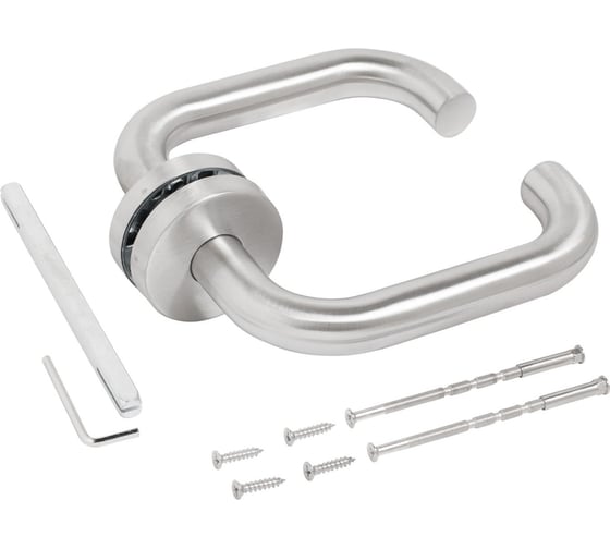 Комплект ручек Стандарт 0203 SS (35-70) INOX нерж. сталь 14871