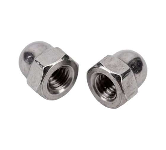 Шестигранная колпачковая гайка DINFIX DIN 1587, нерж А2, M4, 10 шт. 00-0003334