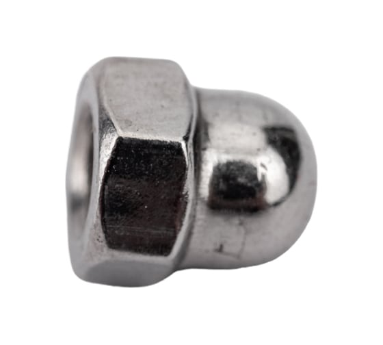 Шестигранная колпачковая гайка DINFIX DIN 1587, нерж А2, M4, 10 шт. 00-0003334