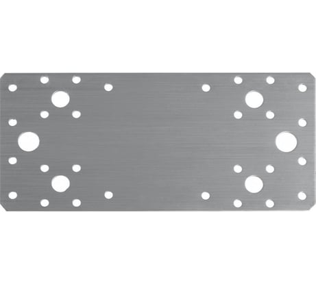 Нержавеющая крепежная пластина ЗУБР 200x90x2 мм, нкп-2.0 310636-200