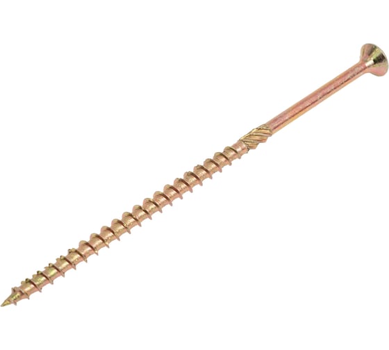 Саморез с фрезой по дереву INFIX потайной, 5x120 мм, ЦЖ, TX25, 100 шт. 77184 1