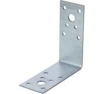 Крепежный уголок Стройметиз ku-130x130x100 мм, цинк, этикетка 4550079
