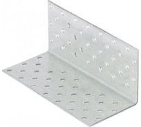 Крепежный равносторонний уголок Стройметиз kur 50x50x80 мм, цинк, этикетка 4610099