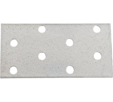 Соединительная пластина Стройметиз ps 40x80 мм, цинк, этикетка 4630019