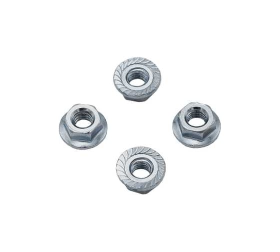 Гайка с фланцем Rizzel M16 DIN 6923 белый цинк 550 шт 00000326593