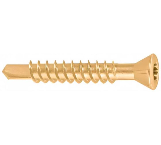 Шуруп для полов и паркета STARFIX 3,2x20 мм, желтый цинк, TORX10, 50 штук SMZ1-19788-50