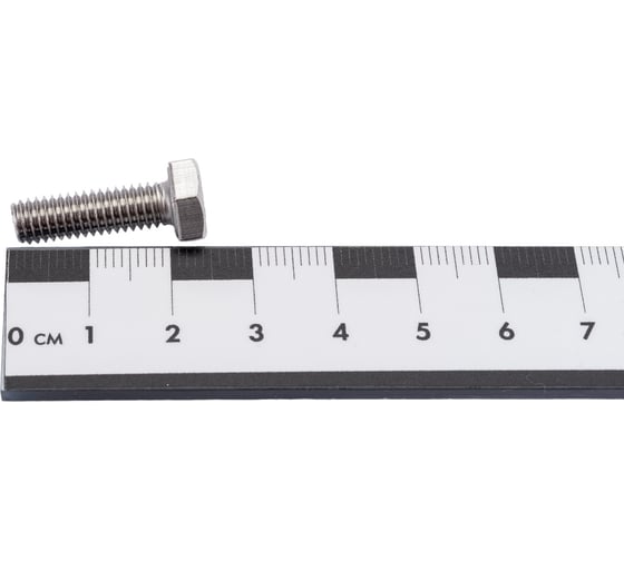 Болт Невский Крепеж DIN933, с шестигранной головкой, нерж. сталь, М6x20 8 шт. 826375
