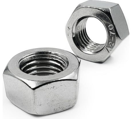 Гайка KREPFIELD нержавеющая, М12, DIN 934, А2, шестигранная, 8 шт. 934А2ГАЙКАМ12-8