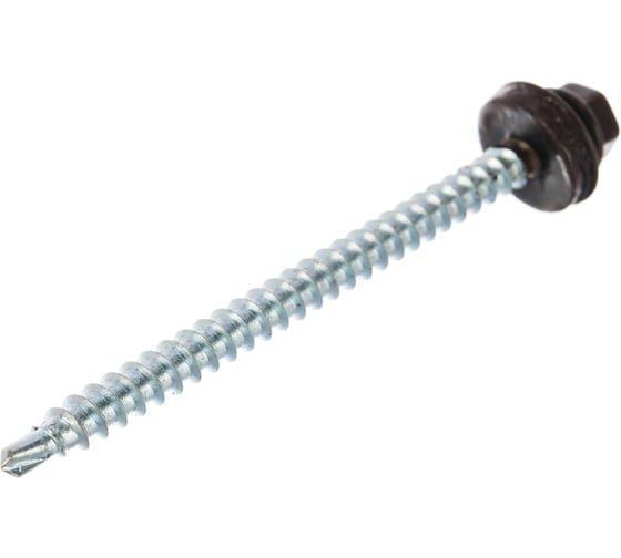 Кровельный саморез Daxmer 4,8x70 RAL 8017, сверло №1, 100 шт. 00000304178