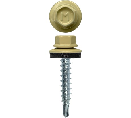 Кровельный саморез Daxmer 4,8x29 RAL 1014, сверло №1, 250 шт. 305405