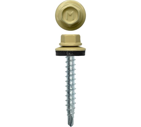Кровельный саморез Daxmer 4,8x35 RAL 1014 сверло №1, 250шт 00000303917