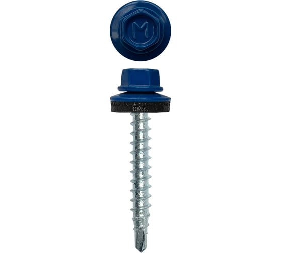 Кровельный саморез Daxmer 4,8x35 RAL 5005 сверло №1, 250 шт 00000303925
