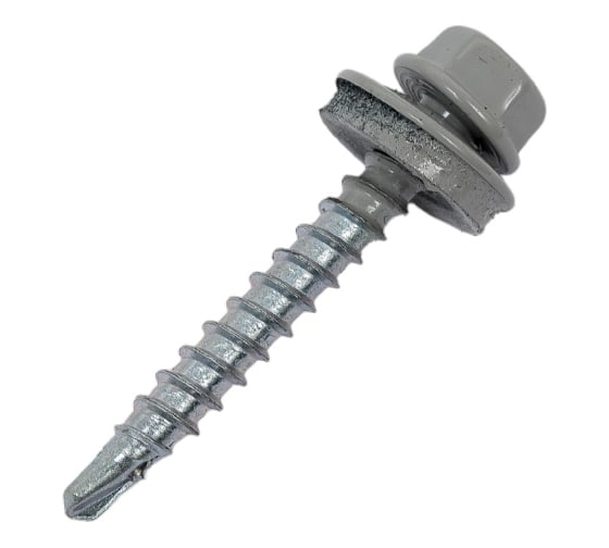 Кровельный саморез Daxmer 4,8x35 RAL 7004 сверло №1, 250 шт 00000303939