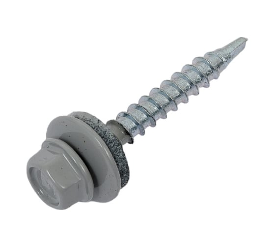 Кровельный саморез Daxmer 4,8x35 RAL 7004 сверло №1, 250 шт 00000303939
