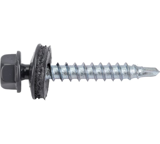 Кровельный саморез Daxmer 4,8x35 RAL 7024 сверло №1, 250 шт 00000303941