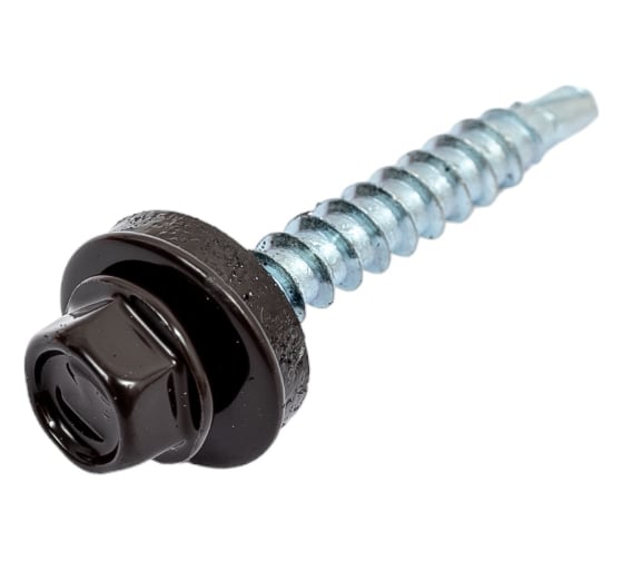 Кровельный саморез Daxmer 4,8x35 RAL 8019 сверло №1, 250шт 00000303944
