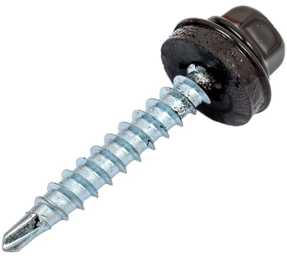 Кровельный саморез Daxmer 4,8x35 RAL 8019 сверло №1, 250шт 00000303944