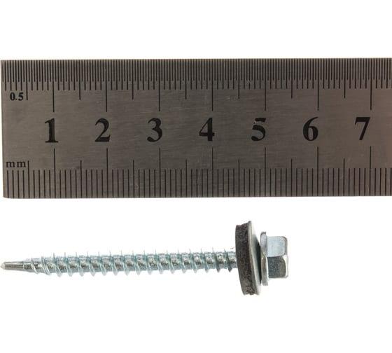 Кровельный саморез Daxmer 4,8x50 цинк сверло №1, 150шт 00000305472