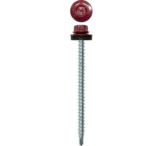 Кровельный саморез Daxmer 4,8x70 RAL 3005, сверло №1, 100 шт. 00000304167