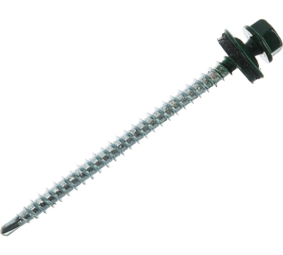 Кровельный саморез Daxmer 4,8x70 RAL 6005 сверло №1, 100 шт 00000304174