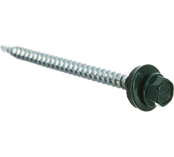 Кровельный саморез Daxmer 4,8x70 RAL 6005 сверло №1, 100 шт 00000304174