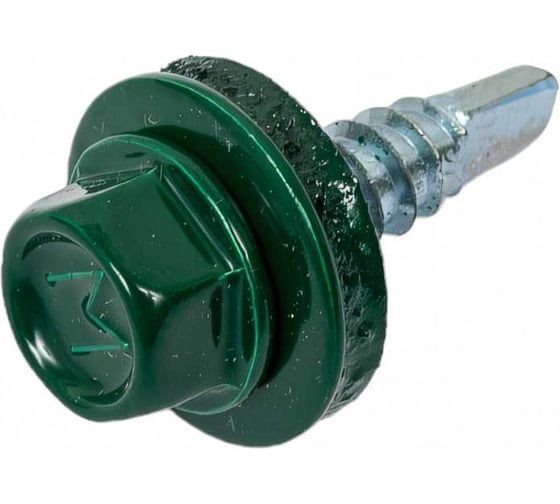 Кровельный саморез Daxmer 4,8x19 RAL 6005 сверло №2, 400шт 00000310430
