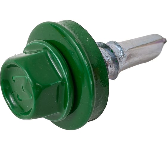 Кровельный саморез Daxmer 5,5x19 RAL 6002 сверло №3, 250 шт 00000304276
