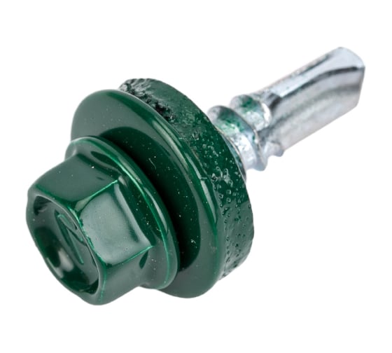 Кровельный саморез Daxmer 5,5x19 RAL 6005 сверло №3, 250 шт 00000304277