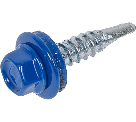 Кровельный саморез Daxmer 5,5x25 RAL 5005 сверло №3, 250 шт 00000304301