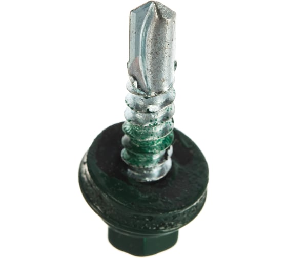 Кровельный саморез Daxmer 5,5x25 RAL 6005 сверло №3, 250 шт 00000304303