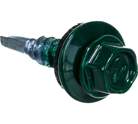Кровельный саморез Daxmer 5,5x25 RAL 6005 сверло №3, 250 шт 00000304303