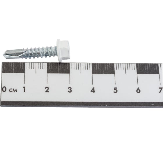 Кровельный саморез Daxmer 5,5x25 RAL 9003, сверло №3, 250 шт. 00000304314