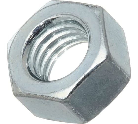 Гайка МЕТАЛЛСЕРВИС М8 DIN 934, цинк, (1 кг) пакет мс 1240159 1