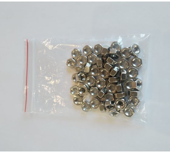 Гайка ИНОТЭК М6 DIN 934, нерж. А2, 50 шт. 4687203440282