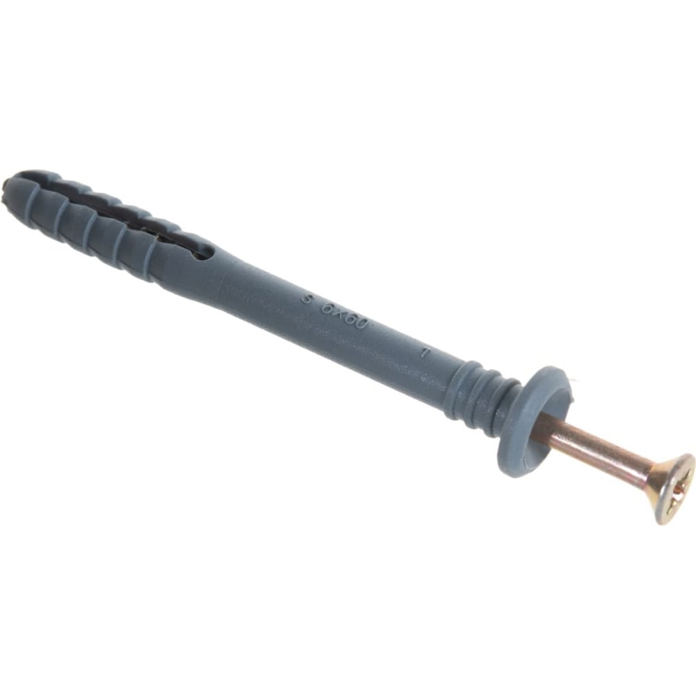 Дюбель-гвоздь Невский Крепеж 6x60, грибовидная манжета, полипропилен ...