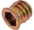 Резьбовая втулка с буртиком WOODWORK m8, l=13, 100 шт. 990.08.13 3