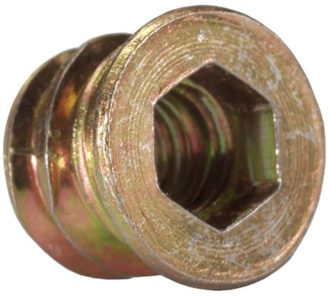 Резьбовая втулка с буртиком WOODWORK m6, l=10, 100 шт. 990.06.10