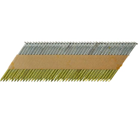 Реечный гвоздь Пневмопарк оцинкованный, 2,8х60 мм, ершённый, на бумаге (по 800 шт.) МР-652145