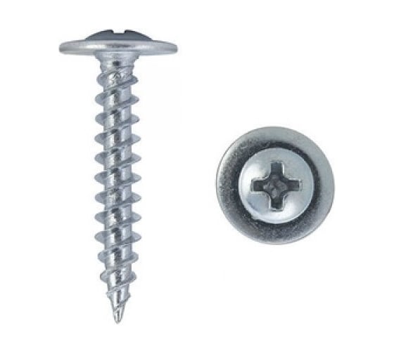 Саморез с прессшайбой ООО Онежский саморез 4,2x32 острый, цинк, 1 кг 7oso4232 1