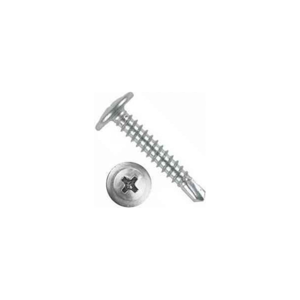 Саморез с прессшайбой ООО Онежский саморез 4,2x13 со сверлом, цинк, 1 ...