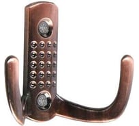 Мебельный крючок ТУНДРА KM202AC, двухрожковый, цвет медь 1866171