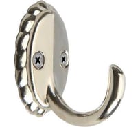 Мебельный крючок ТУНДРА, однорожковый, цвет хром 9145391