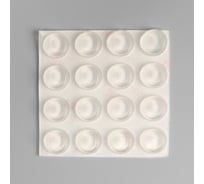 Силиконовый мебельный стопор 12x4 мм, 16 шт. 7090559