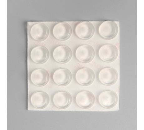 Силиконовый мебельный стопор 12x4 мм, 16 шт. 7090559