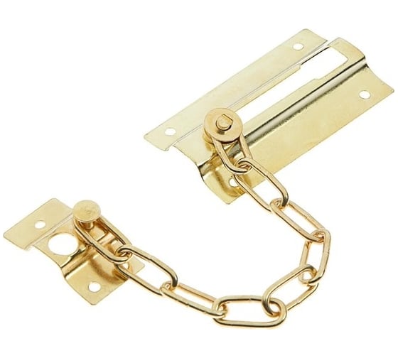Дверная цепочка ТУНДРА 001, цвет золото 9272841 1