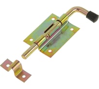 Дверная задвижка ТУНДРА ЗД 009, 110 мм, оцинкованная 12 шт, 2584214