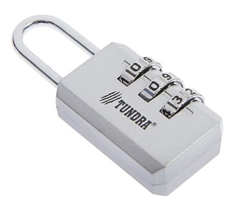 Навесной кодовый замок ТУНДРА ZK003, серый 4668262