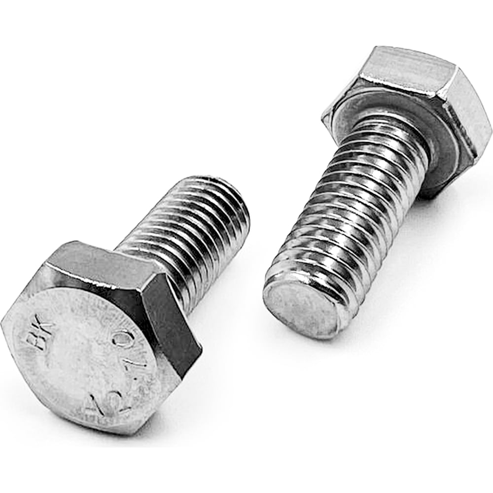 Нержавеющий болт с шестигранной головкой KREPFIELD M6x30 мм, DIN 933 ...