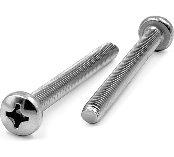 Нержавеющий винт с полукруглой головкой KREPFIELD M3x30 мм, DIN 7985, А2, крестообразный шлиц PH, 50 шт. 7985А2ВИНТ3X30-50 1