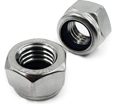Нержавеющая самоконтрящаяся гайка KREPFIELD М20, DIN 985, А2, 2 шт. 985А270ГАЙКАМ20-2
